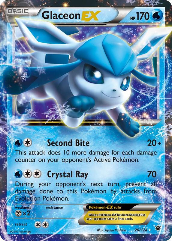 Glaceon EX XY - Fates Collide Pokemon Card