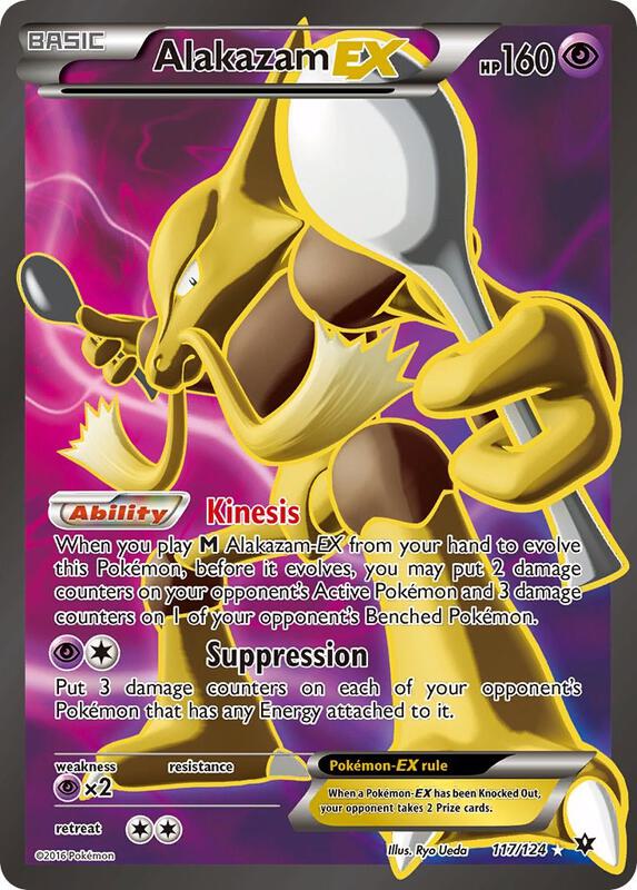 Alakazam EX (Full Art) XY - Fates Collide Pokemon Card