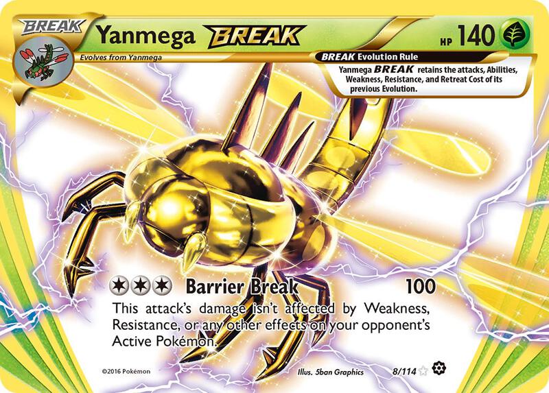 Yanmega BREAK Steam Siege Pokemon Card