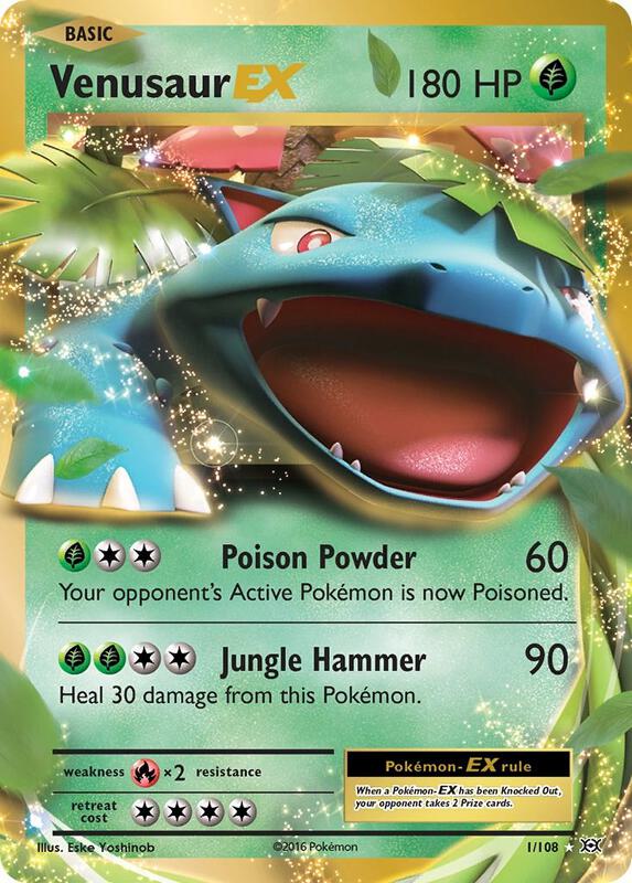 Venusaur EX Evolutions Pokemon Card