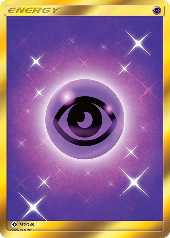 Psychic Energy (Secret) Sun & Moon Base Set Pokemon Card