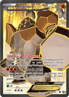 Regirock EX Alternate Art Promos Pokemon Card