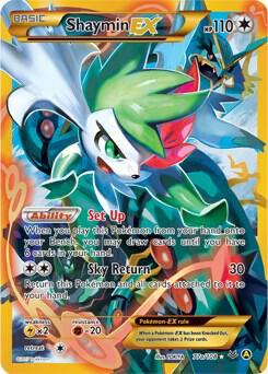 Shaymin EX Alternate Art Promos Pokemon Card