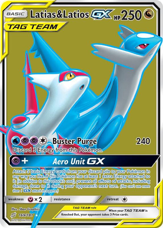 Latias & Latios GX (Full Art) Team Up Pokemon Card