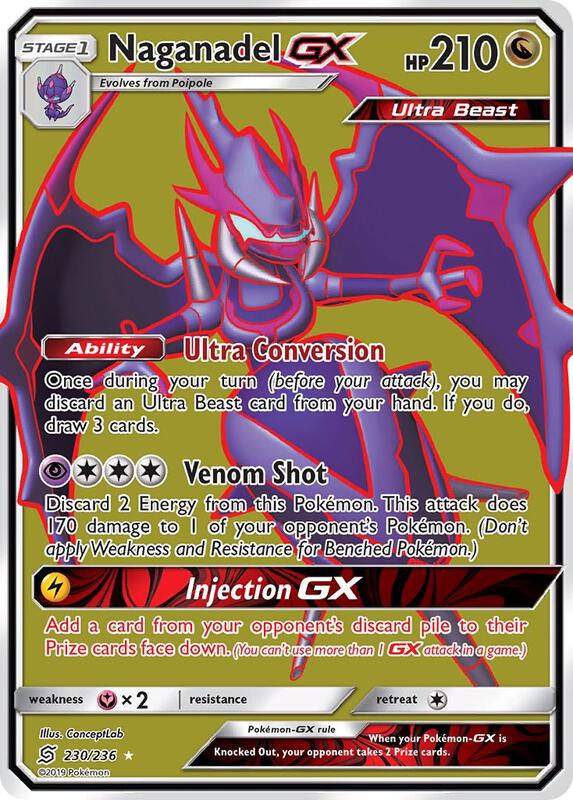 Naganadel GX (Full Art) Unified Minds Pokemon Card