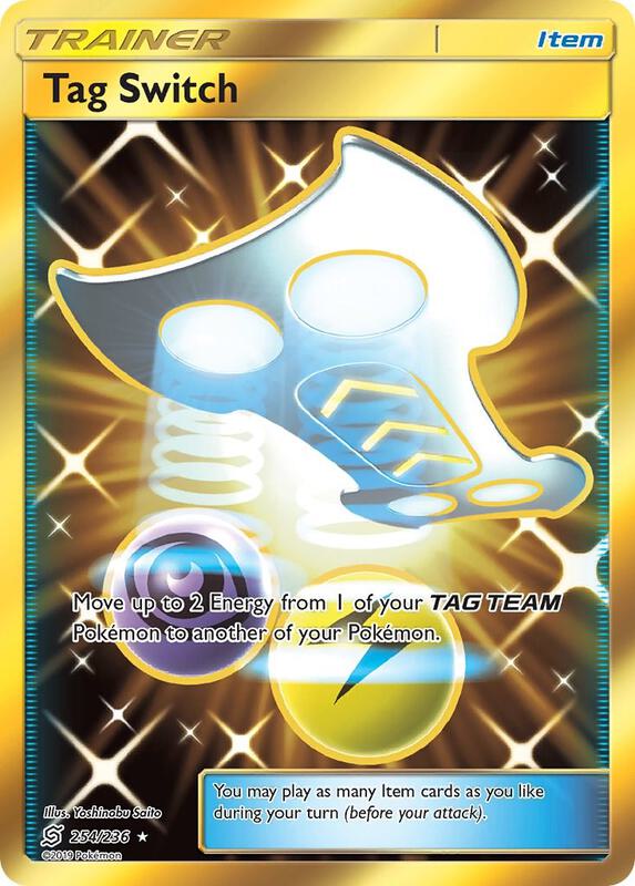 Tag Switch (Secret) Unified Minds Pokemon Card