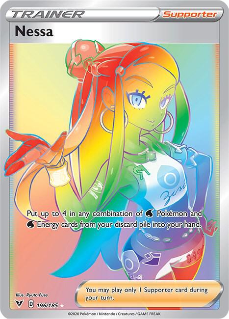 Nessa (Secret) Vivid Voltage Pokemon Card
