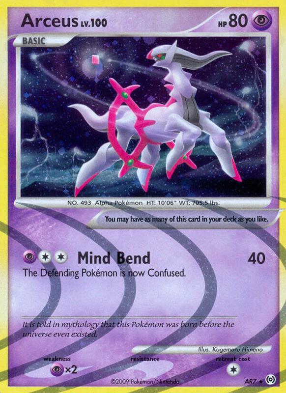 Arceus (AR7) Platinum Arceus Pokemon Card