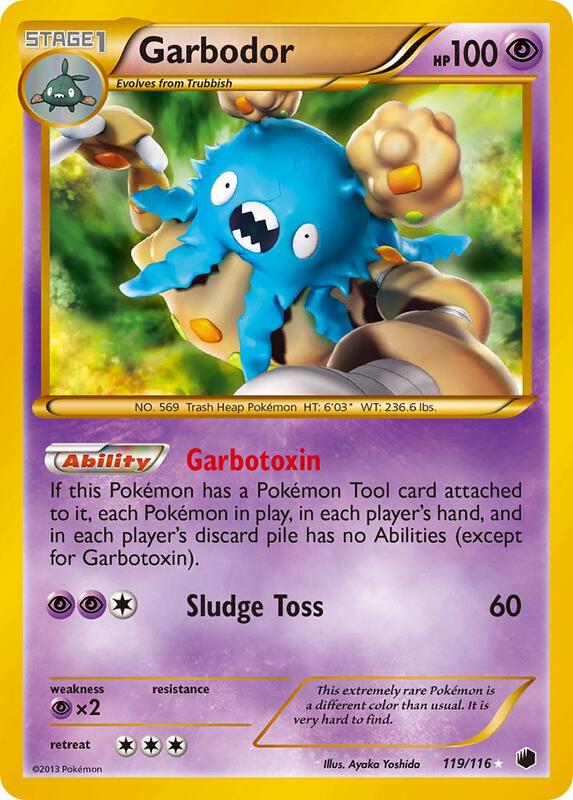 Garbodor (119 Secret Rare) Plasma Freeze Pokemon Card