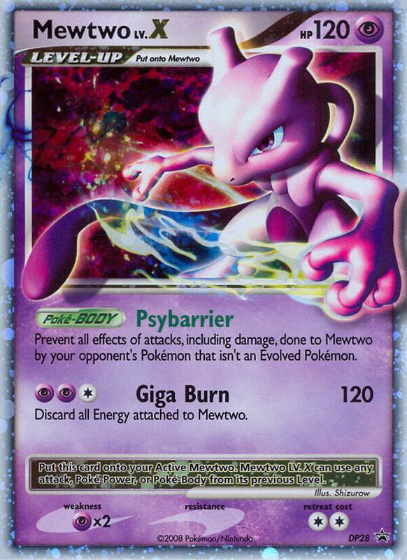 Mewtwo Lv.X Diamond and Pearl Promos Pokemon Card