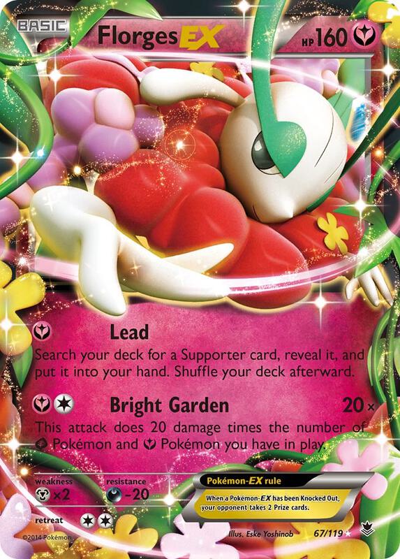 Florges EX Phantom Forces Pokemon Card