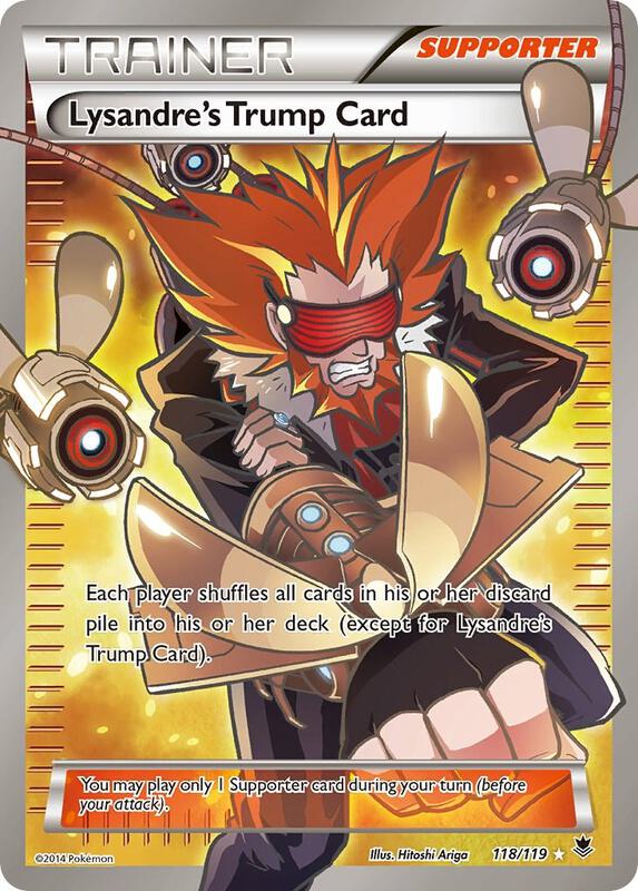 Lysandre's Trump Card (118 Full Art) Phantom Forces Pokemon Card