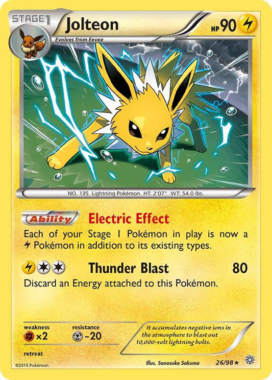 Jolteon Ancient Origins Pokemon Card