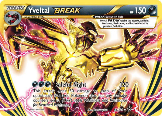 Yveltal BREAK Steam Siege Pokemon Card