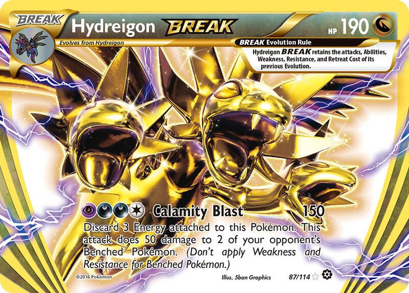 Hydreigon BREAK Steam Siege Pokemon Card