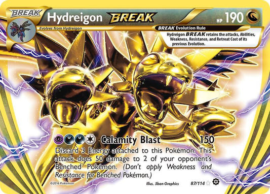 Hydreigon BREAK Steam Siege Pokemon Card