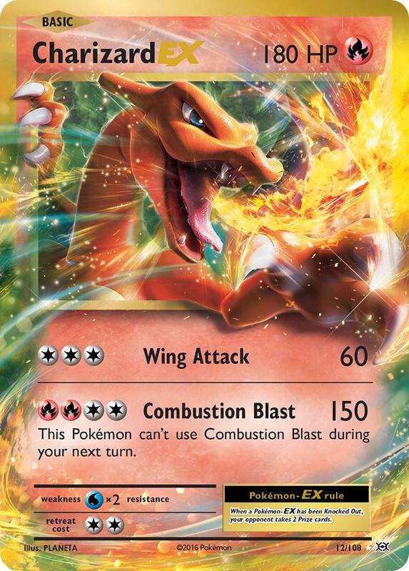 Charizard EX Evolutions Pokemon Card