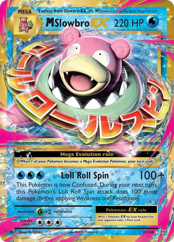M Slowbro EX Evolutions Pokemon Card