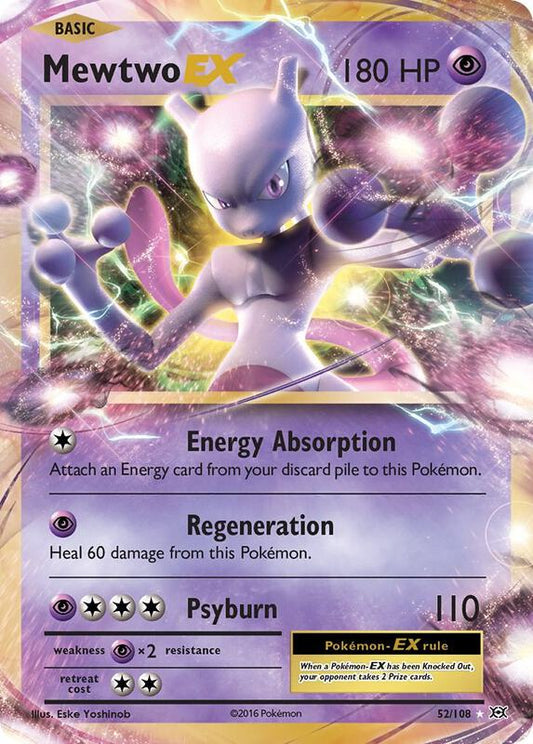 Mewtwo EX Evolutions Pokemon Card