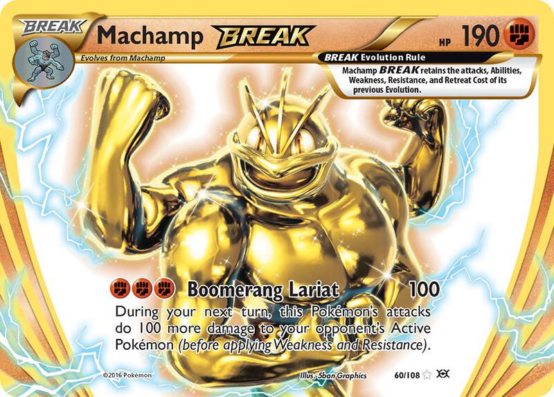 Machamp BREAK Evolutions Pokemon Card