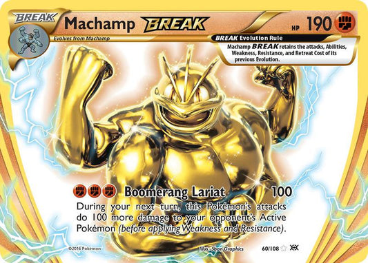 Machamp BREAK Evolutions Pokemon Card