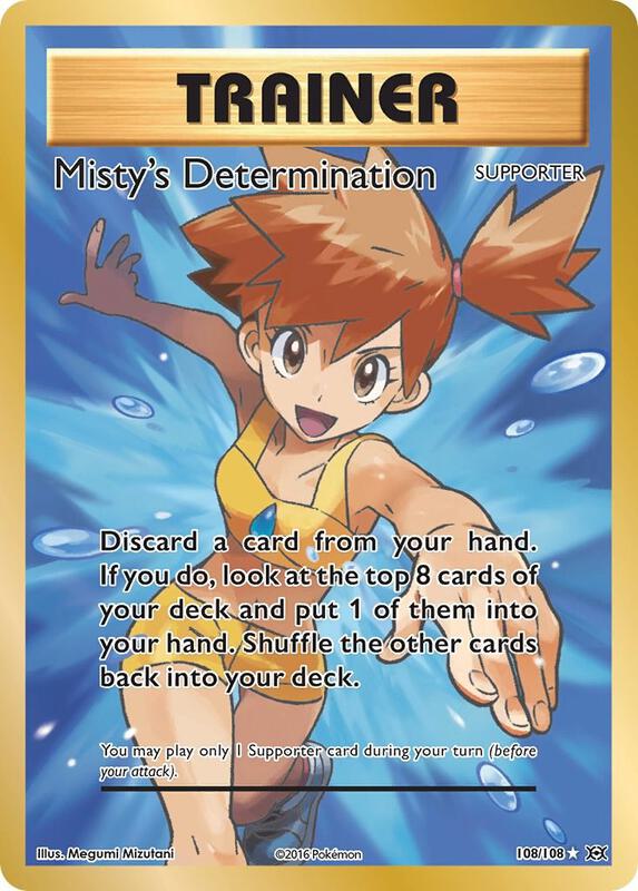 Misty's Determination (Full Art) Evolutions Pokemon Card