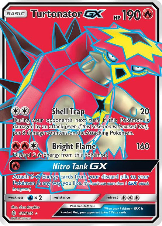 Turtonator GX (Full Art) Guardians Rising Pokemon Card