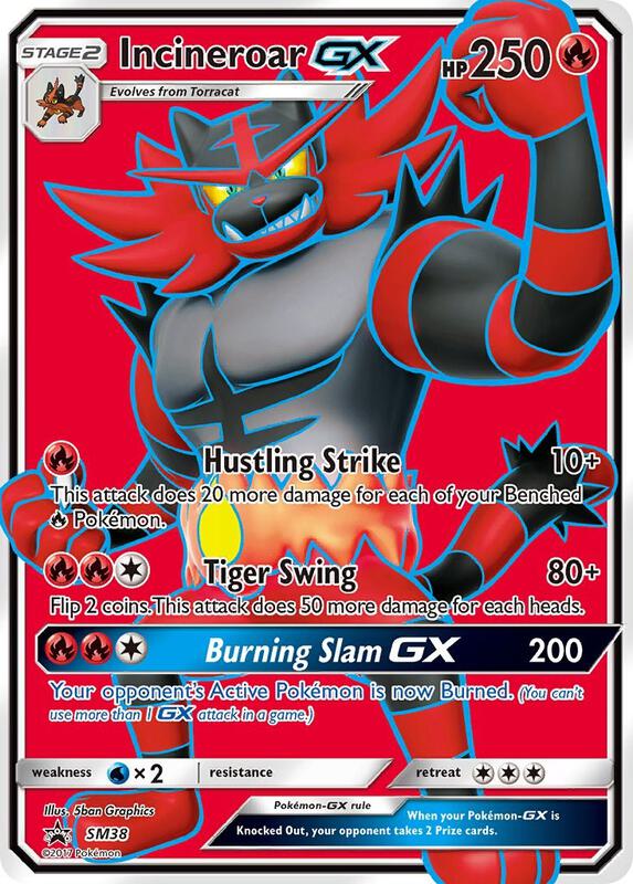 Incineroar GX Sun & Moon Promo Pokemon Card