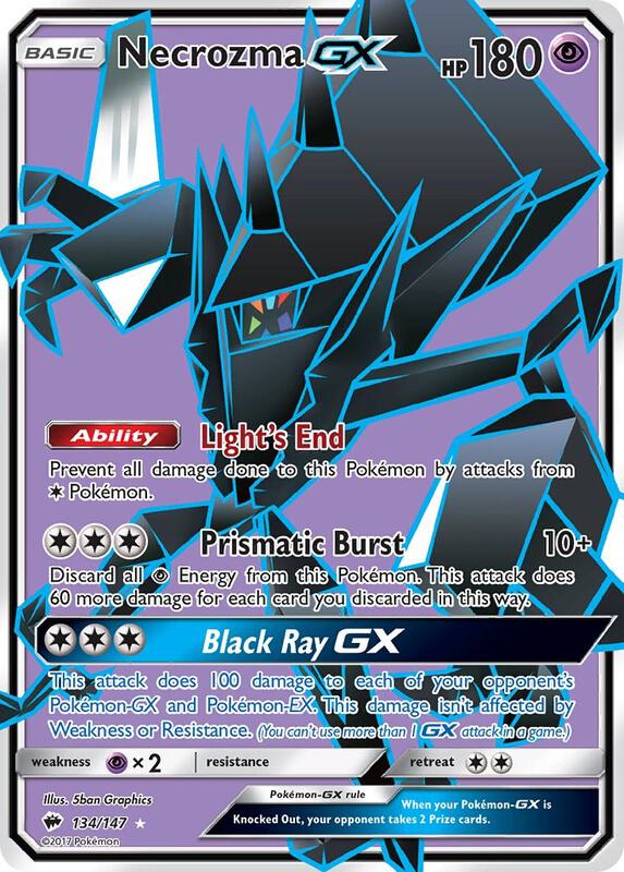 Necrozma GX (Full Art) Burning Shadows Pokemon Card