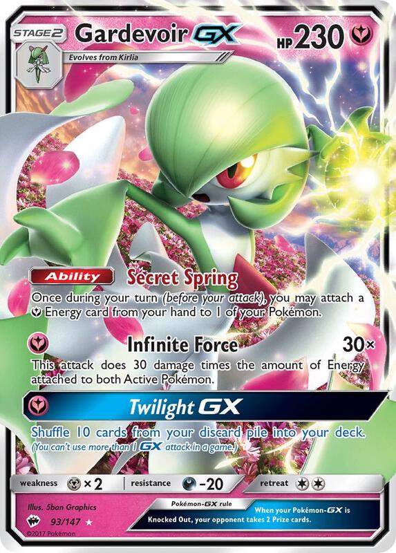 Gardevoir GX Burning Shadows Pokemon Card