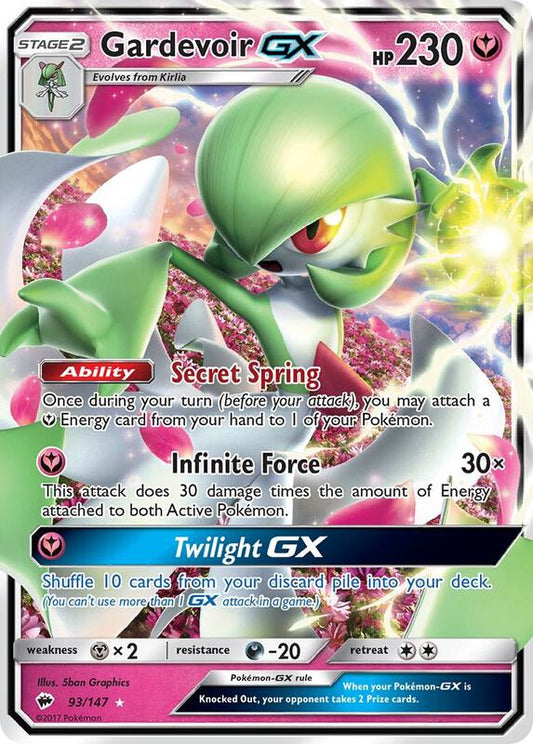 Gardevoir GX Burning Shadows Pokemon Card