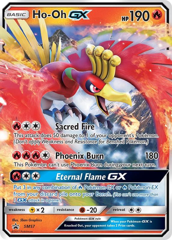 Ho-oh Sun & Moon Promo Pokemon Card