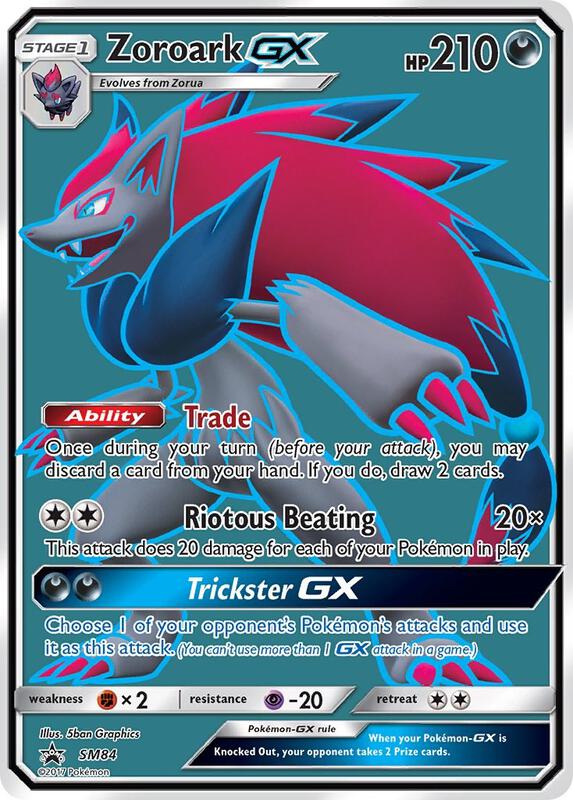 Zoroark GX Sun & Moon Promo Pokemon Card
