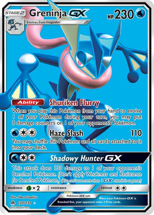 Greninja GX (Full Art) Forbidden Light Pokemon Card