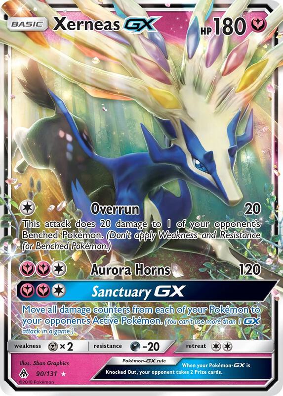 Xerneas GX Forbidden Light Pokemon Card