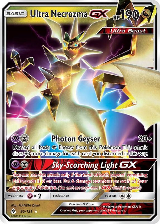 Ultra Necrozma GX Forbidden Light Pokemon Card