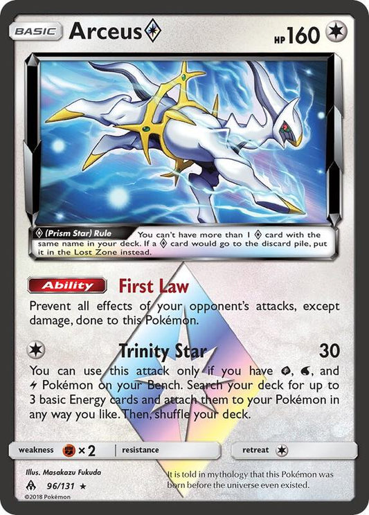 Arceus Prism Star Forbidden Light Pokemon Card