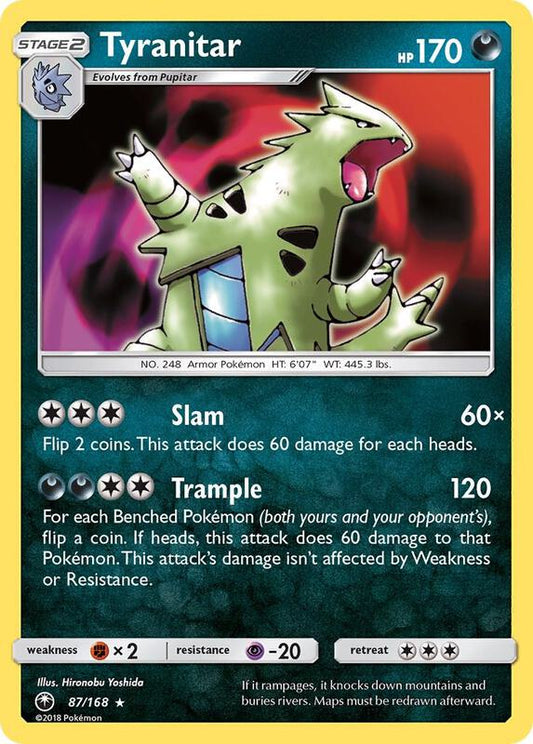 Tyranitar Celestial Storm Pokemon Card