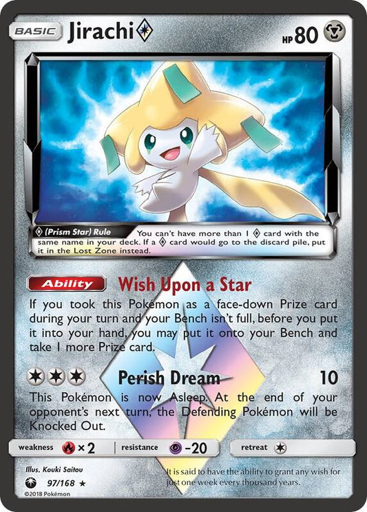 Jirachi Prism Star Celestial Storm Pokemon Card