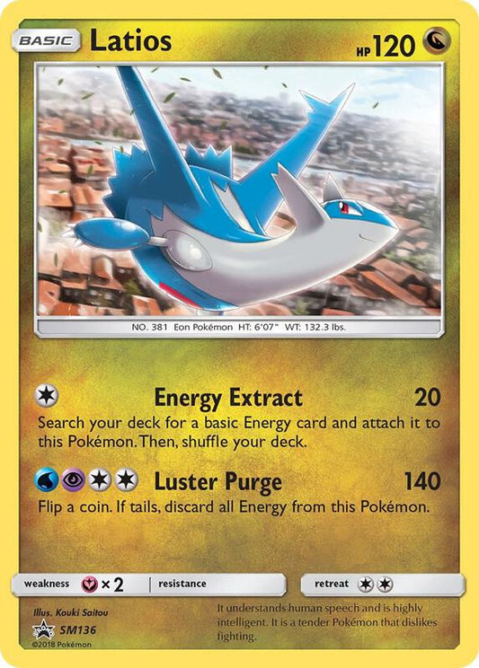 Latios Sun & Moon Promo Pokemon Card