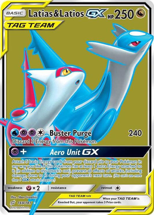Latias & Latios GX (Full Art) Team Up Pokemon Card