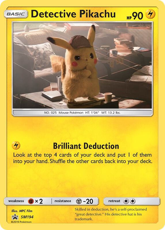 Detective Pikachu Sun & Moon Promo Pokemon Card