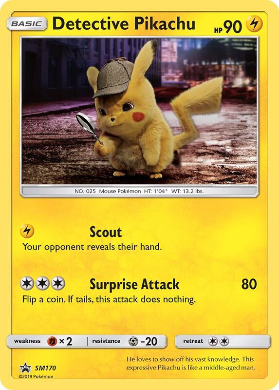 Detective Pikachu Sun & Moon Promo Pokemon Card