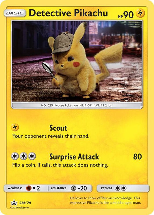 Detective Pikachu Sun & Moon Promo Pokemon Card
