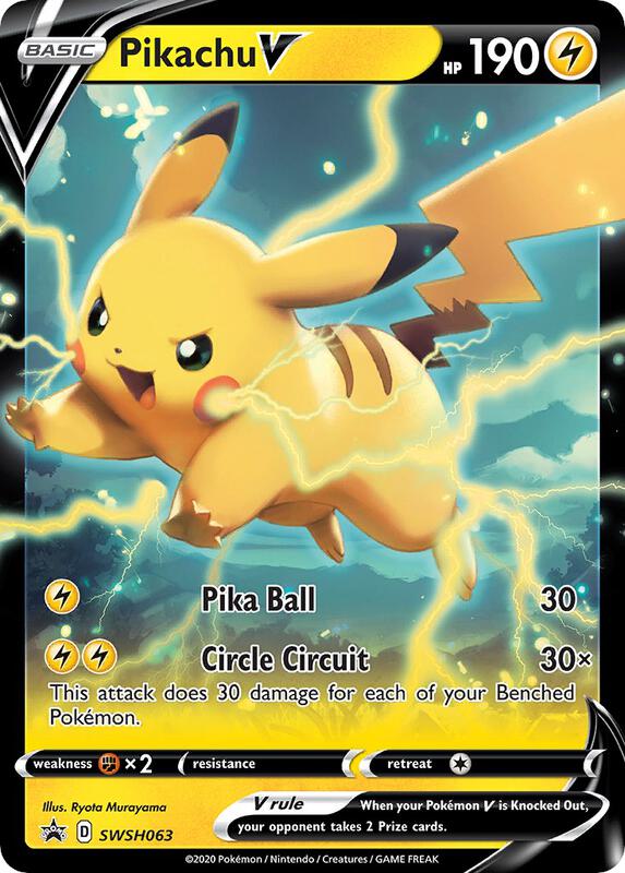 Pikachu V - Sword & Shield Promo #SWSH063 (Near Mint)