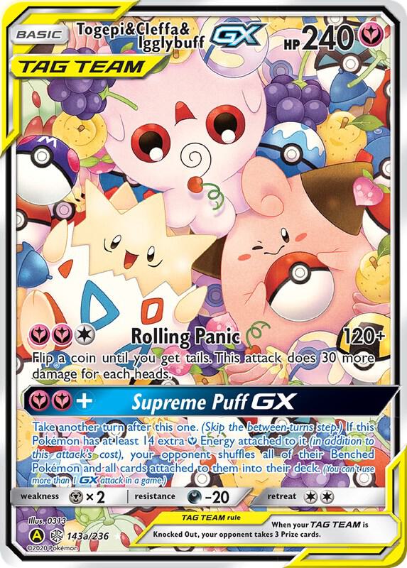 Togepi & Cleffa & Igglybuff GX Alternate Art Promos Pokemon Card