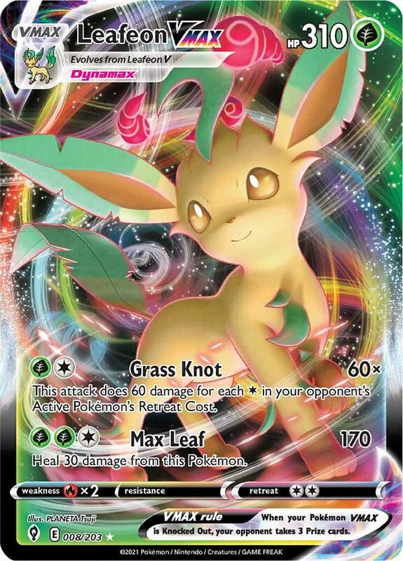 Leafeon VMAX Evolving Skies Pokemon Card
