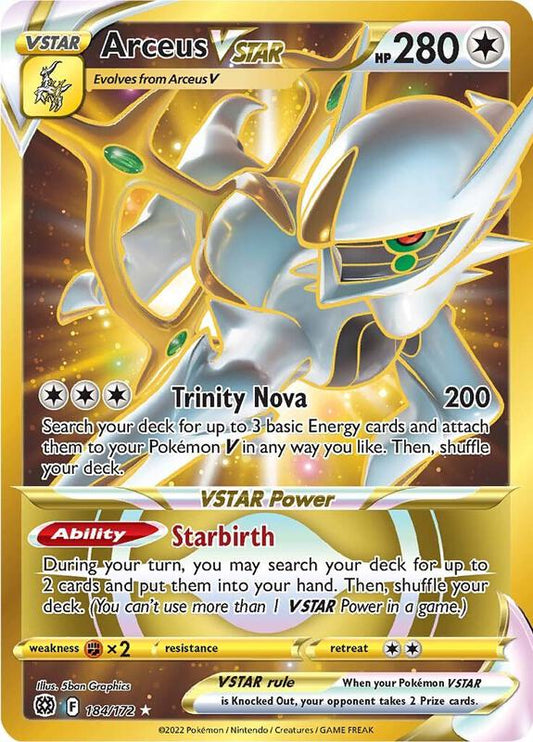 Arceus VSTAR (Secret) Brilliant Stars Pokemon Card