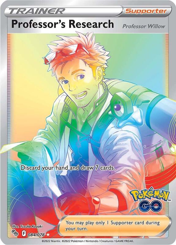 Professor's Research (Secret) Pokemon Go Pokemon Card