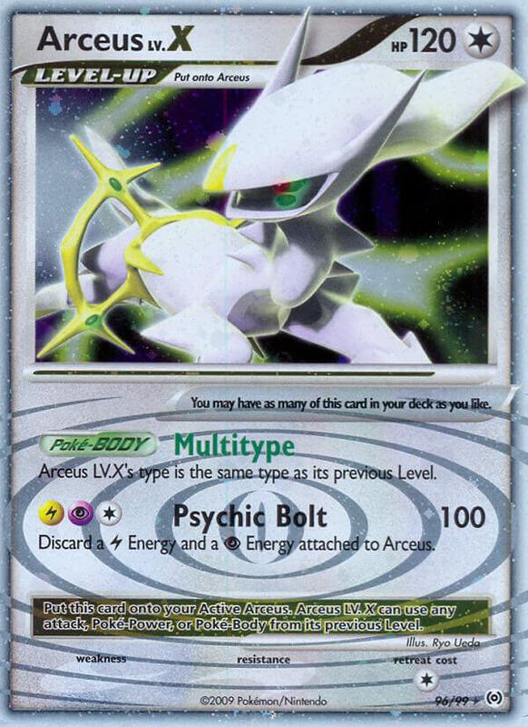 Arceus Lv.X (96) Platinum Arceus Pokemon Card